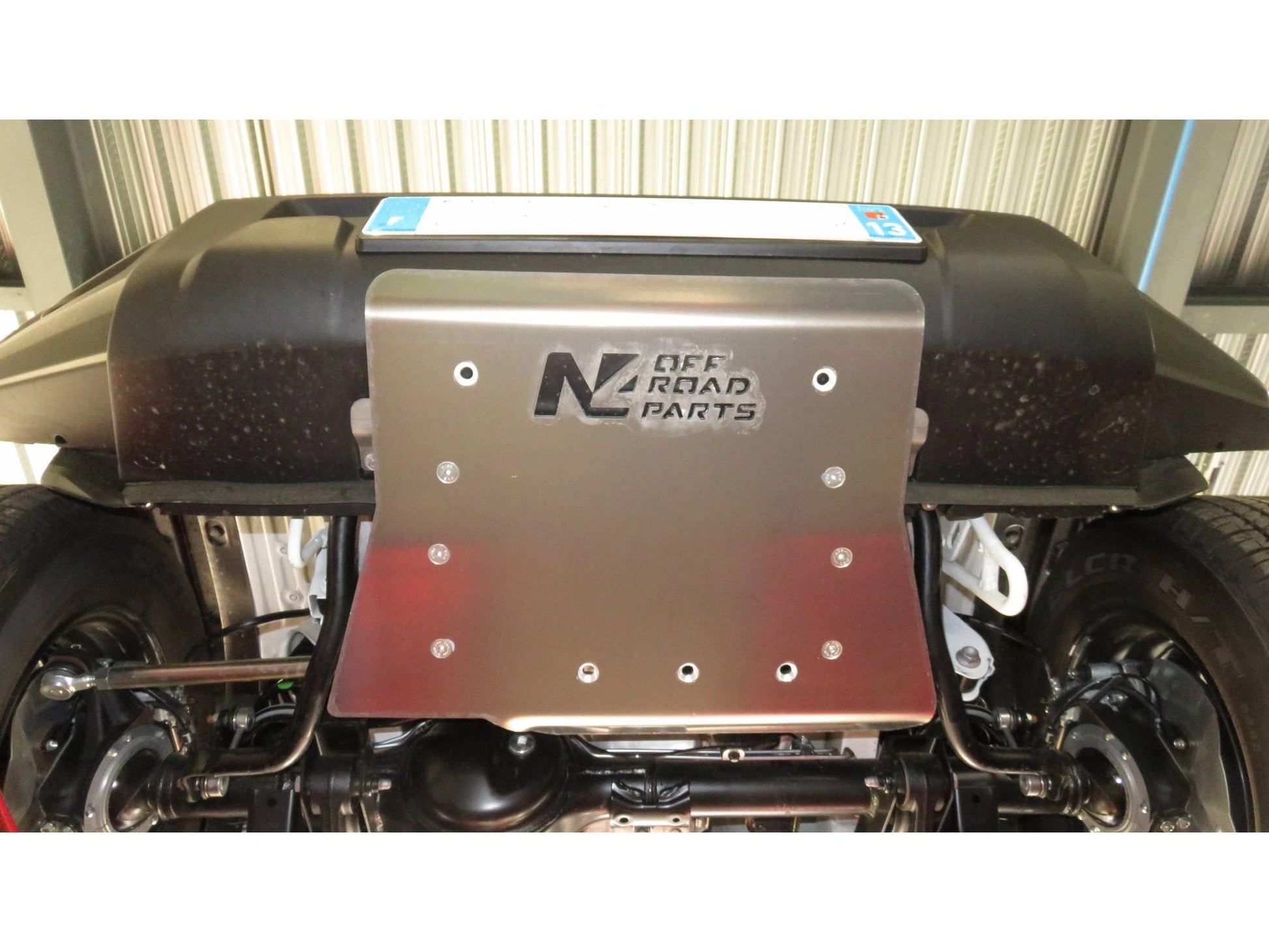 SkidPlate6mmaluminumfrontbumperforSuzukiJimnyafter2018N4-Offroad
