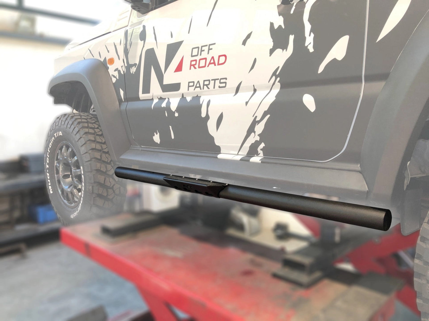 SkidPlateTubularrockerpanelsforSuzukiJimnyGLN4-Offroad