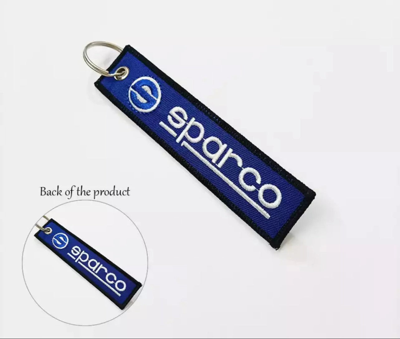 SparcoCarKeyringJettag(Red&Blue)