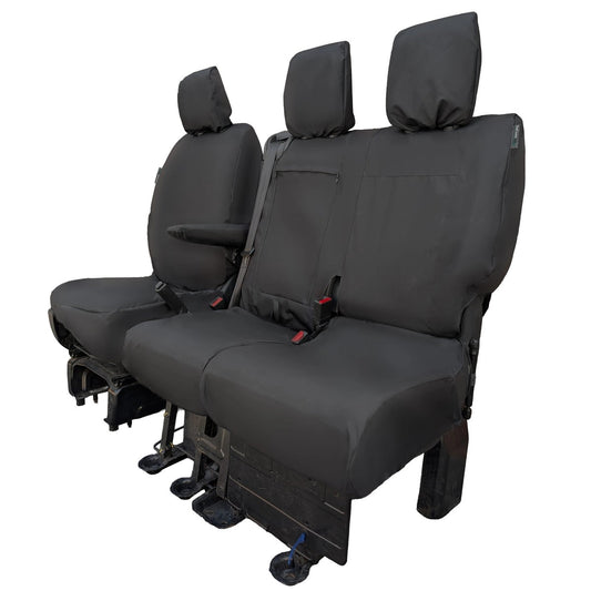 VauxhallVivaroVan2019+TailoredSeatCover-SingleDriver&DoublePassengerSplitBaseSeat