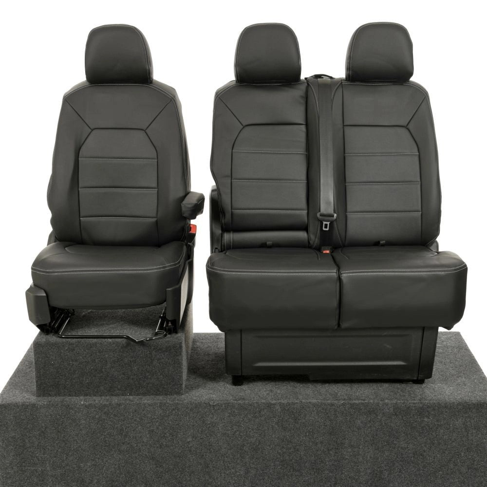 VolkswagenCrafterVan2006-2017LeatheretteSeatCovers-Front