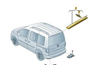 VWCaddy2016-2020HighLevelBrakeLight(WithWasherJet)Tailgate