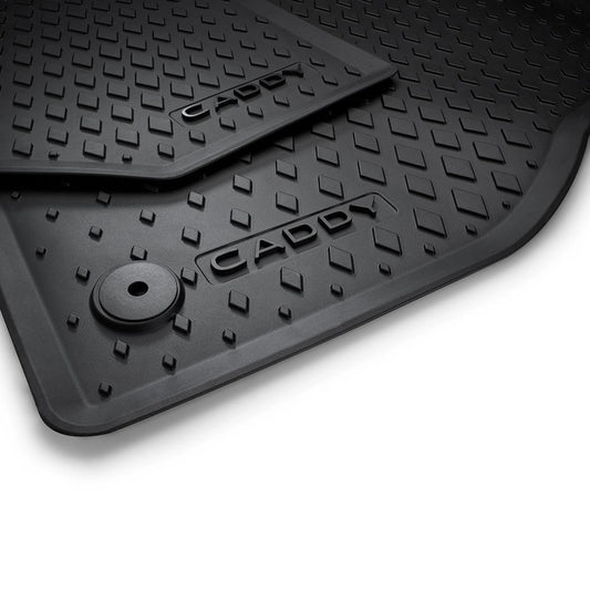 VWCaddy2020-PresentAll-WeatherFloorMatsRear