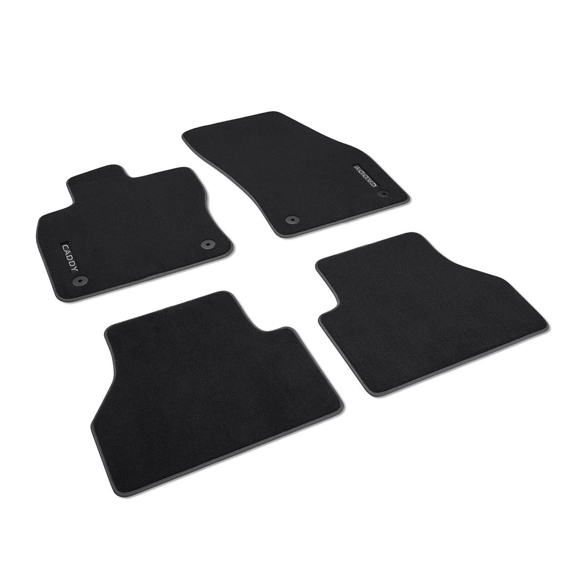 VWCaddy2020-PresentTextileFloorMatsFrontAndRear