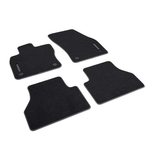 VWCaddy2020-PresentTextileFloorMatsFrontAndRear