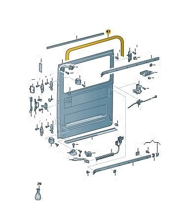 VWCrafter2006-2016N/SSlidingDoorSeal