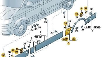 VWCrafter2017-2018DriversSideTrim