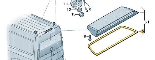 VWCrafter2017Onwards3rdBrakeLightSeal
