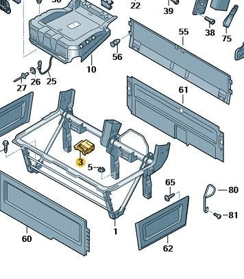 VWCrafter2017OnwardsBenchSeatCoverwithStowageCompartment