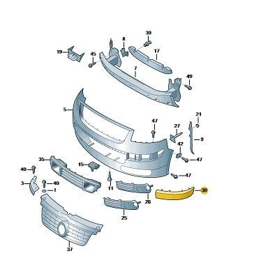 VWTransporter2004-2010O/SBumperTrim