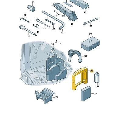 VWTransporter2004OnwardsStowageBox
