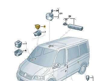 VWTransporter2012–2015passengerwindowswitch