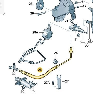 VWTransporter2012–2019ClutchSlavePipe