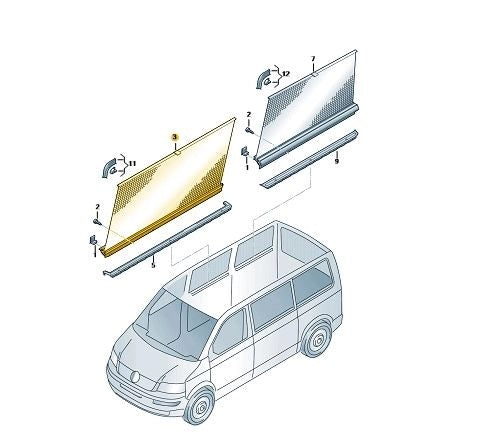 VWTransporterN/SSlidingDoorSunshade2016Onwards