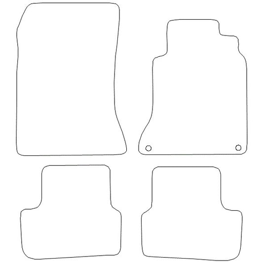 W117CLA2013-2018TailoredCarpetMatSetof4