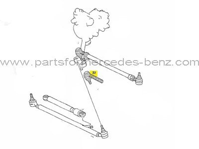 W124SClass1979-1991Track(Tie)RodEndOuter–RightThread