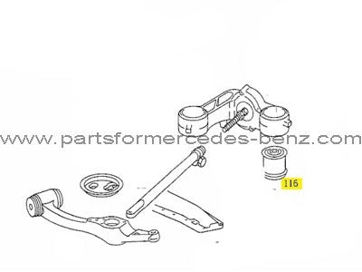 W126S-Class1979-1990FrontControlArmBush(B)