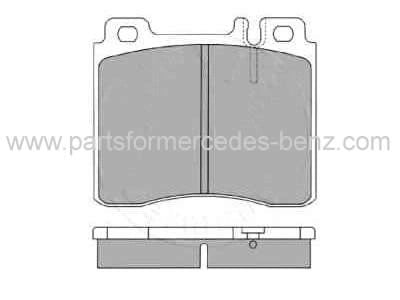 W140/C140S280-S600SE1991-1999FrontBrakePads–Genuine
