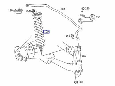 W163ML’98-’05BilsteinB4REARHydropneumaticSpringLeg