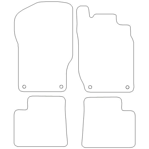W164ML2005-2011TailoredCarpetMatSetof4