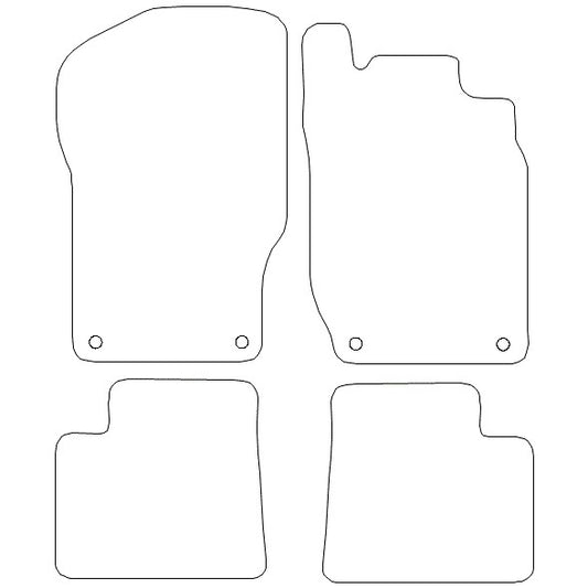W164ML2005-2011TailoredCarpetMatSetof4