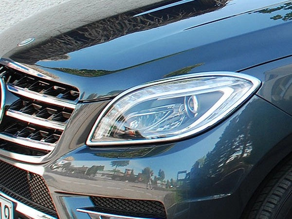 W166ML2011-2015ChromeHeadLightSurrounds(Pair)