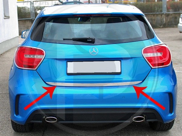 W176AClass2012-2018StainlessSteelTailgatetrimstrip