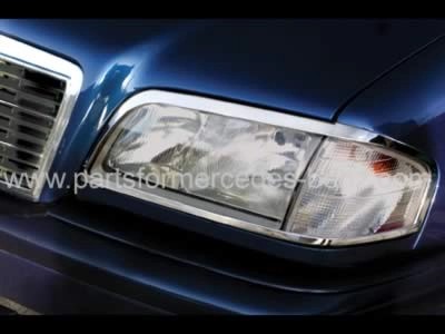 W202CClass1993-2000ChromeHeadLightSurrounds(Pair)
