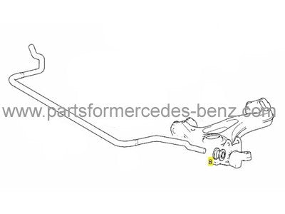 W202CClass1994-2000(AllModels)FrontAntiRollBarBush(Outer)