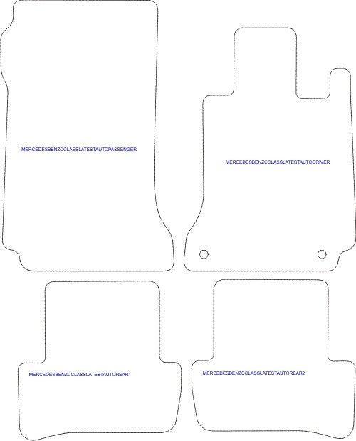 W204/S204C-Class2007-2014TailoredCarpetMatSet(AutoTransmission)