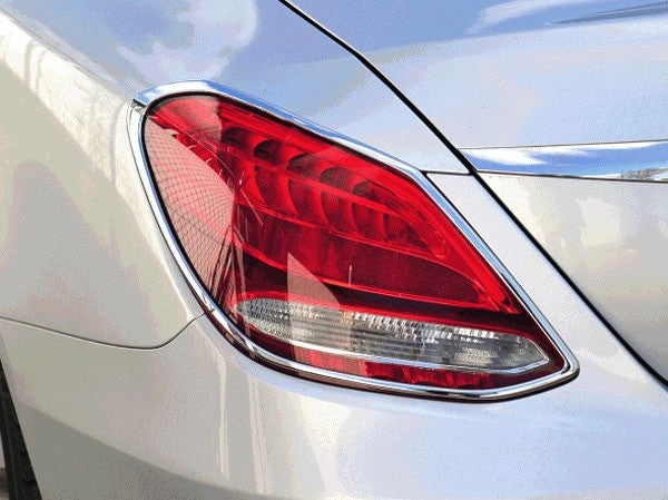 W205/S205CClass2015-2018ChromeTailLampSurrounds(Pair)