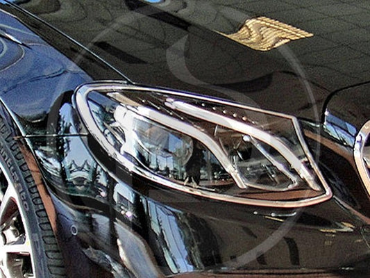W213/S213EClass2016-2018ChromeHeadlampsSurrounds