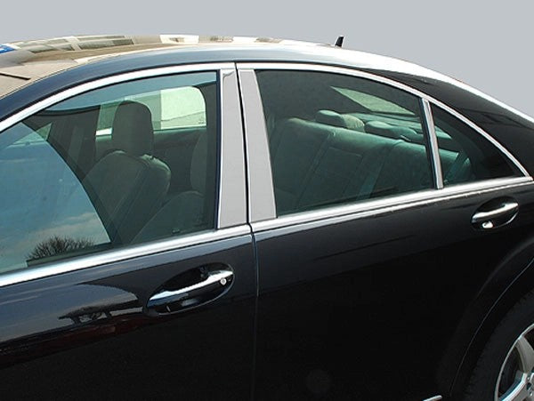W221SClass2006-2013StainlessSteelB-PillarTrimSet