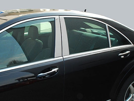 W221SClass2006-2013StainlessSteelB-PillarTrimSet